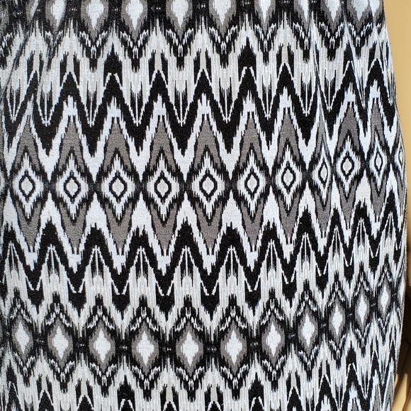 Miss Understood Black White Grey Print Midi Spaghetti Strap Dress Size M - Picture 5 of 15